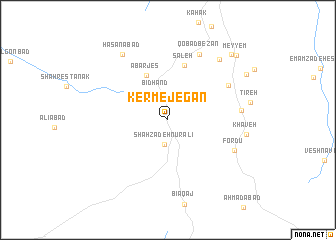 map of Kermejegān