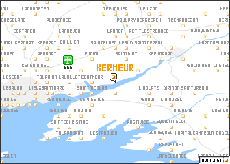 map of Kermeur