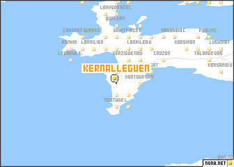 map of Kernalléguen