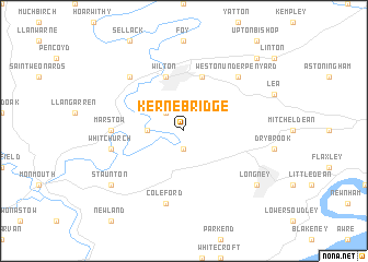 map of Kerne Bridge