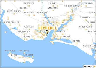 map of Kernével