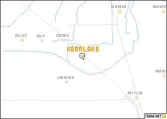 map of Kern Lake