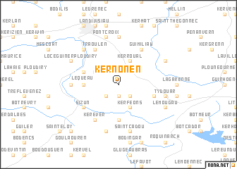 map of Kernonen