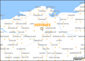 map of Kernouës