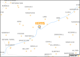 map of Kerns