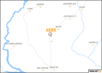 map of Kern