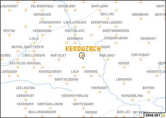 map of Kerouzacʼh