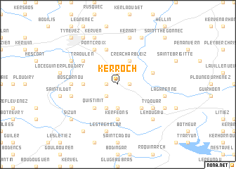 map of Kerrocʼh