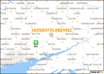 map of Kersaint-Plabennec