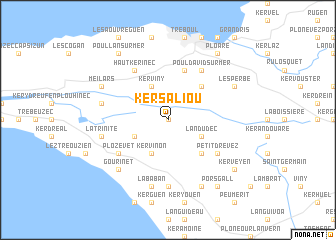 map of Kersaliou