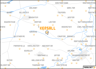 map of Kersall