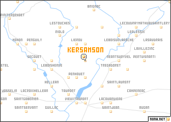 map of Kersamson