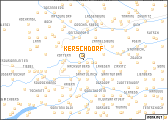 map of Kerschdorf