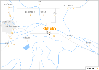 map of Kersey