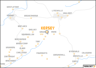 map of Kersey