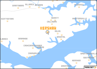 map of Kershaw