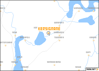 map of Kersignané