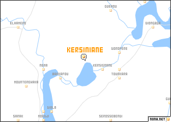 map of Kersiniané