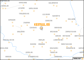 map of Keršuliai