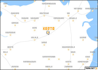 map of Kerta