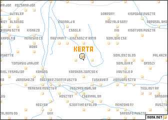 map of Kerta