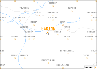 map of Kertme
