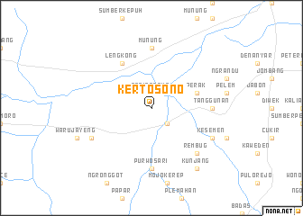 map of Kertosono