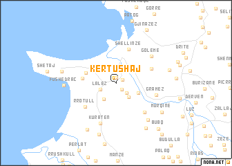 map of Kërtushaj