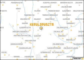 map of Kerülőpuszta