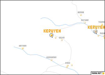 map of Kerūyeh