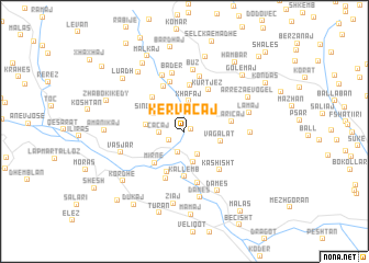 map of Kërvacaj