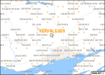 map of Kervalguen