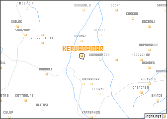 map of Kervanpınar