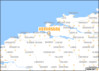 map of Kervasdou