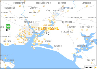 map of Kervassal