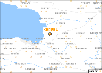 map of Kervel