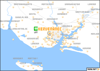 map of Kervénanec