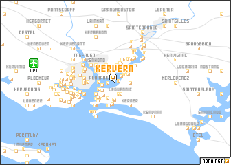 map of Kervern