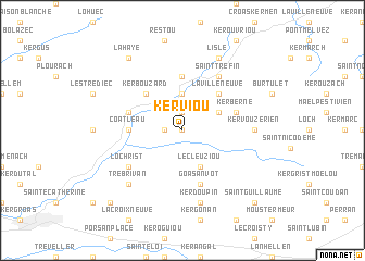 map of Kerviou