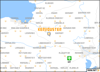 map of Kervouster