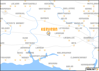 map of Kervran