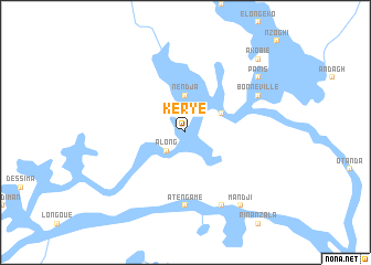 map of Kéryé