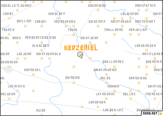 map of Kerzéniel
