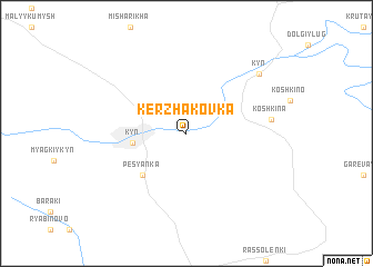 map of Kerzhakovka