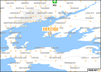 map of Kerziou