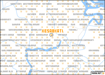 map of Kesabkāti