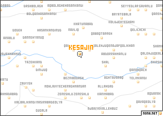 map of Kesajīn