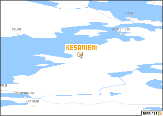 map of Kesäniemi