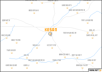 map of Keşan