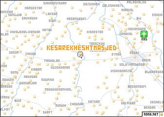 map of Kesār-e Kheshtmasjed